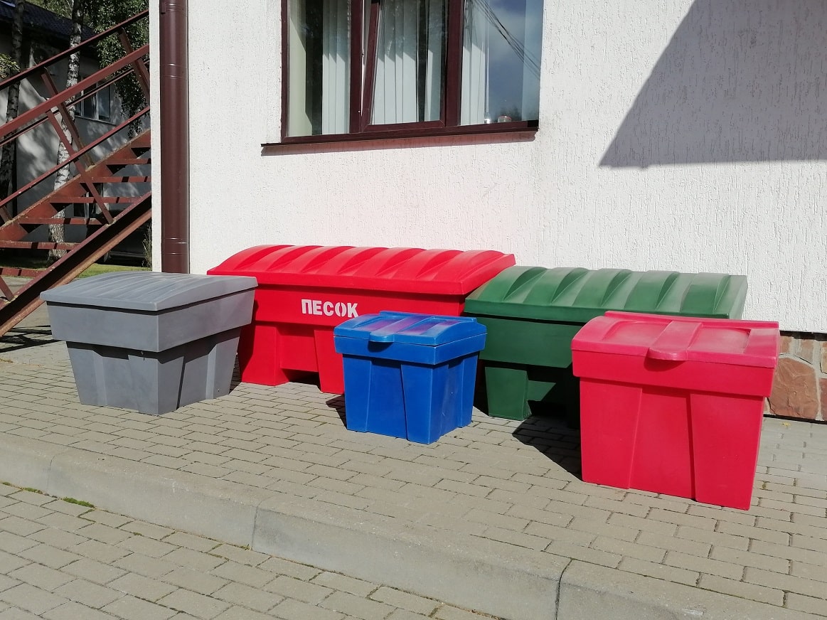 Ящики пластиковые коммунальные и пожарные производство Белтехагропласт
