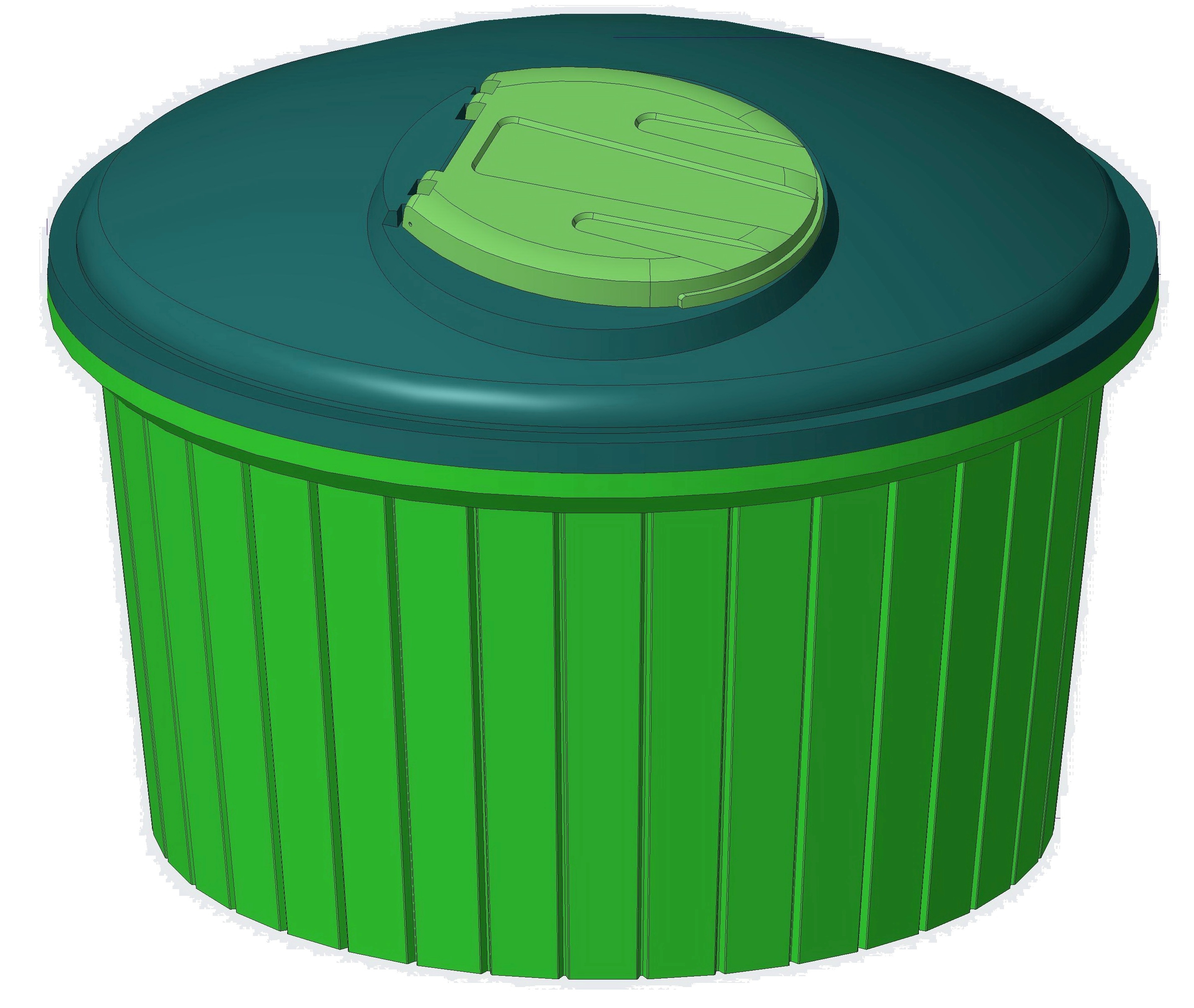 Заглубленные контейнеры для ТБО 2,8 куб. м Чистоград